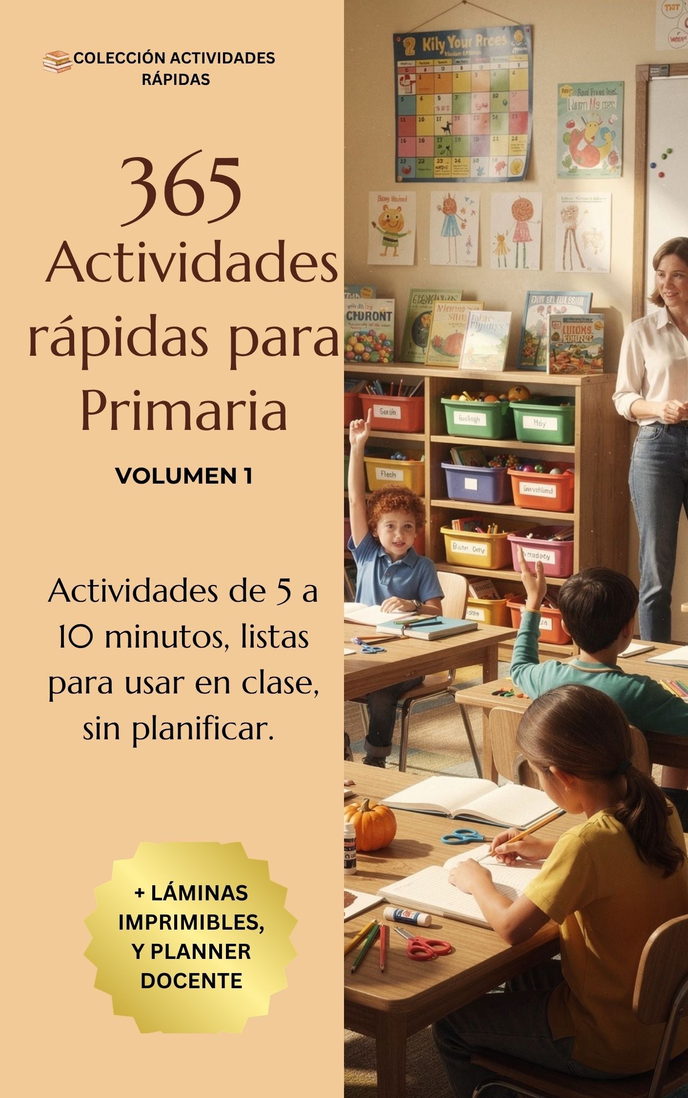 365 actividades rápidas para primaria de 5-10 minutos para usar en clase, sin planificar